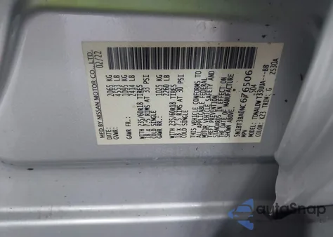 2022 Nissan Rogue Sv Fwd z USA, uszkodzony, nr VIN 5N1BT3BA0NC676506